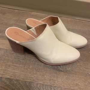 Made well white Harper mule size 8.5